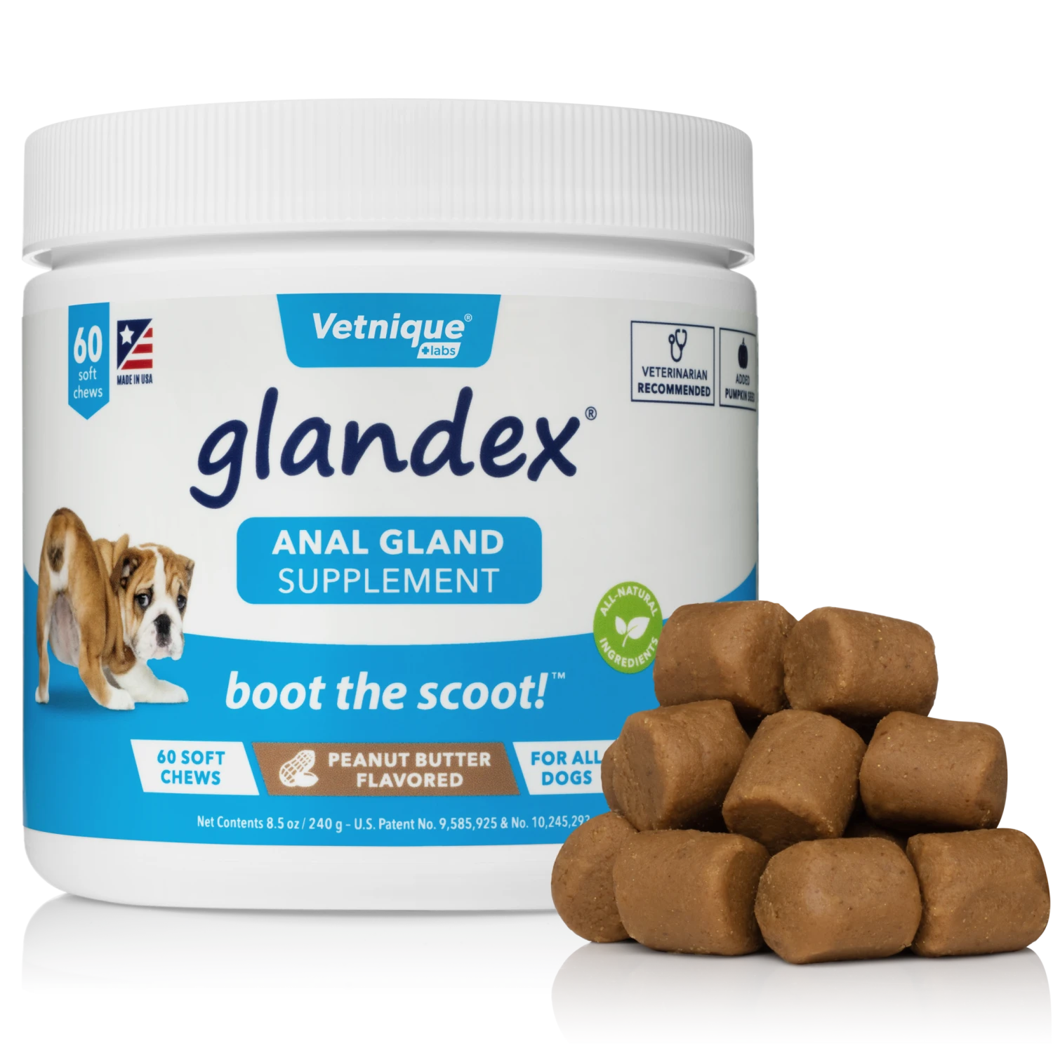 Glandex Soft Peanut Butter Chews For Anal Gland Problems In Cats & Dogs 7 Glandex Soft Peanut Butter Chews For Anal Gland Problems In Cats & Dogs - Image 6