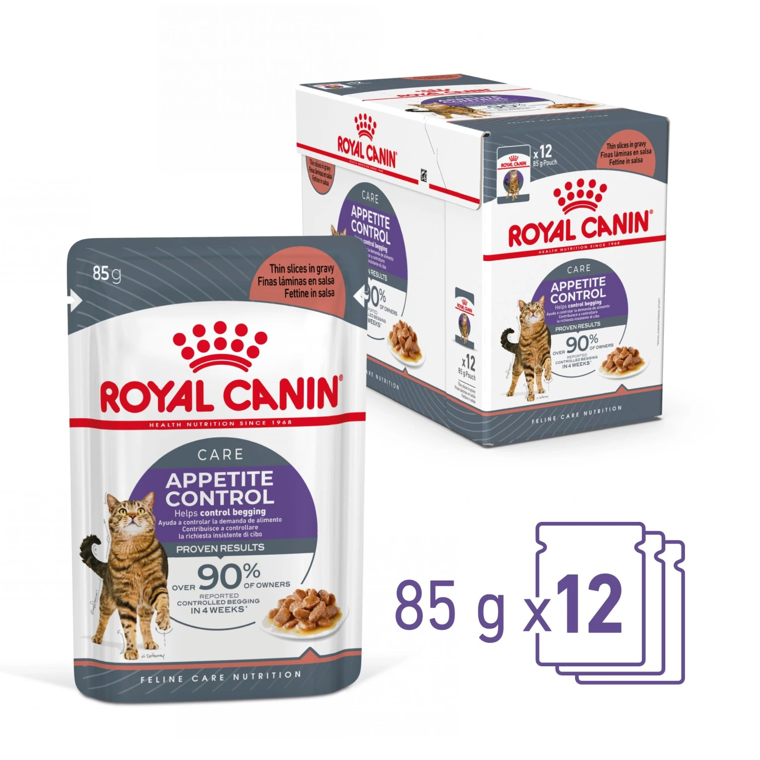 Royal Canin Appetite Control Care In Gravy Adult Wet Cat Food 12 X 85g 6 Royal Canin Appetite Control Care In Gravy Adult Wet Cat Food 12 X 85g - Image 4