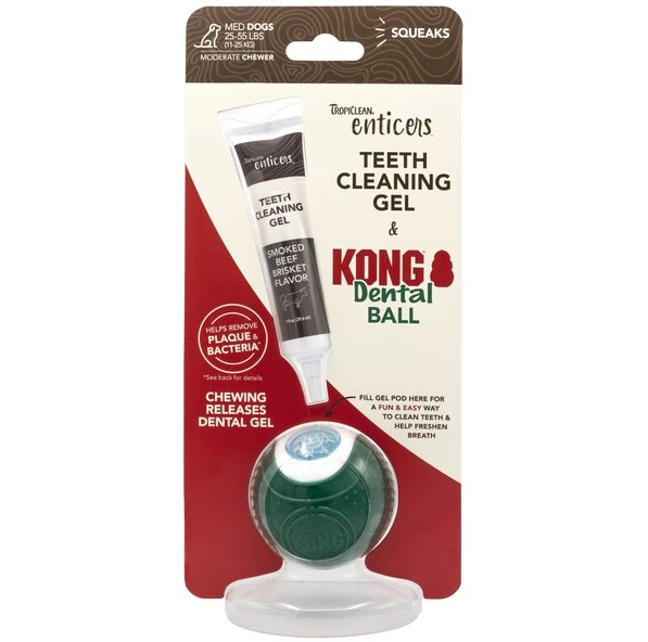 KONG TropiClean Enticers Dental Ball Kit For Small, Medium And Large Dogs 4 KONG TropiClean Enticers Dental Ball Kit For Small, Medium And Large Dogs - Image 2