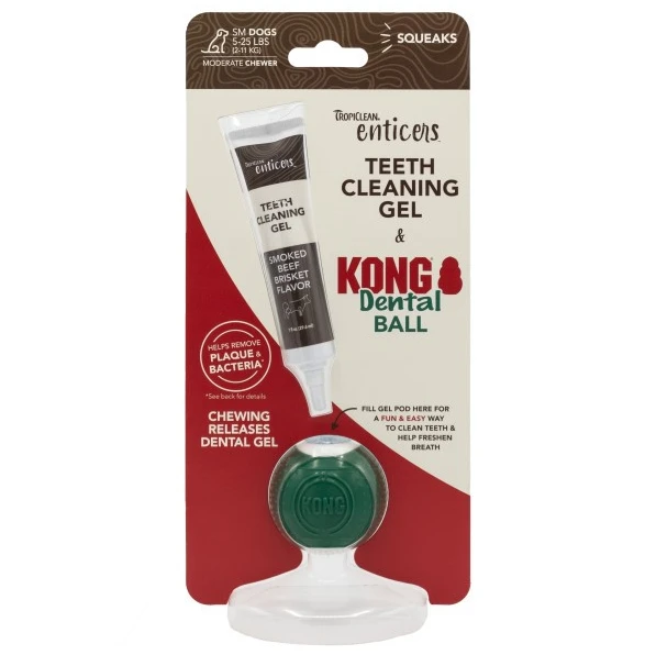 KONG TropiClean Enticers Dental Ball Kit For Small, Medium And Large Dogs 3 KONG TropiClean Enticers Dental Ball Kit For Small, Medium And Large Dogs