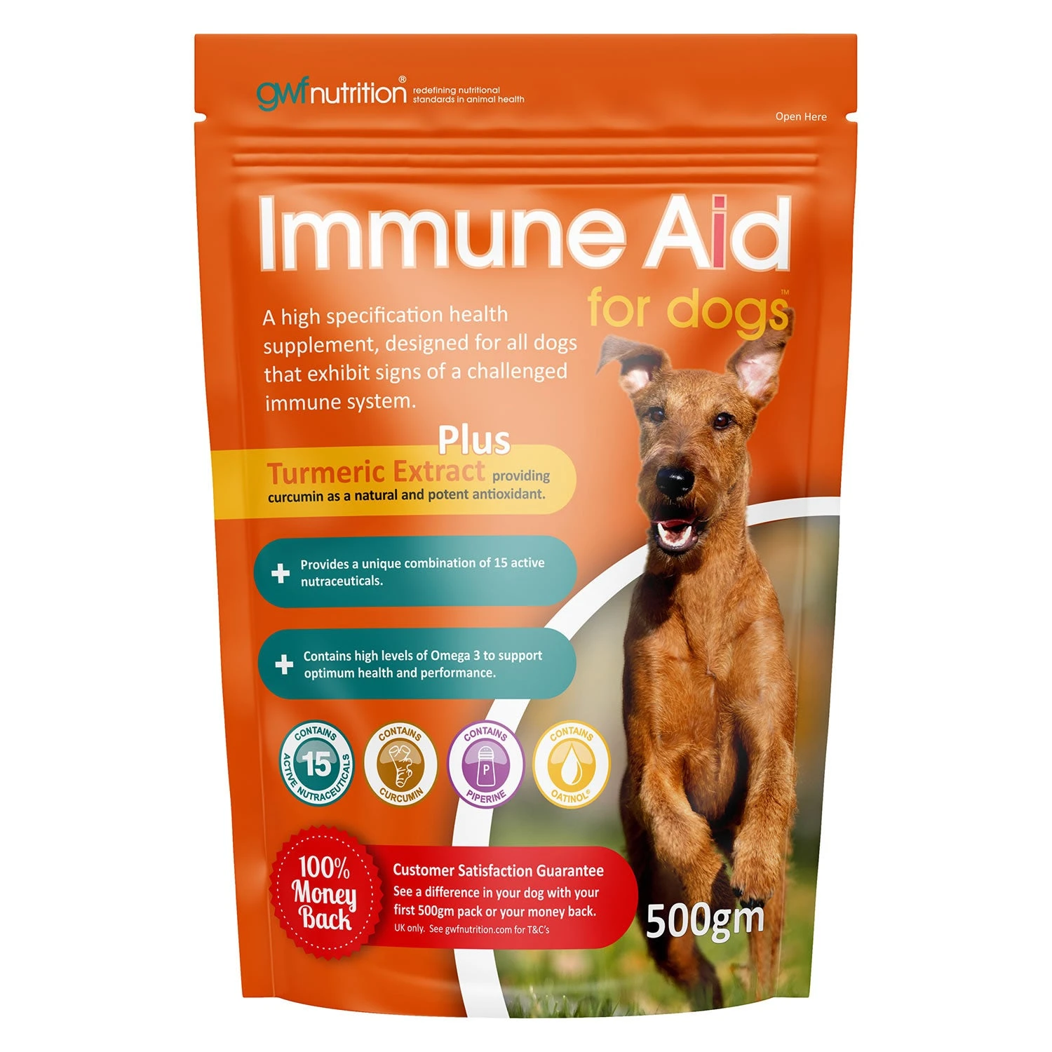 GWF Nutrition Immune Aid Gold For Dogs 500g 3 GWF Nutrition Immune Aid Gold For Dogs 500g