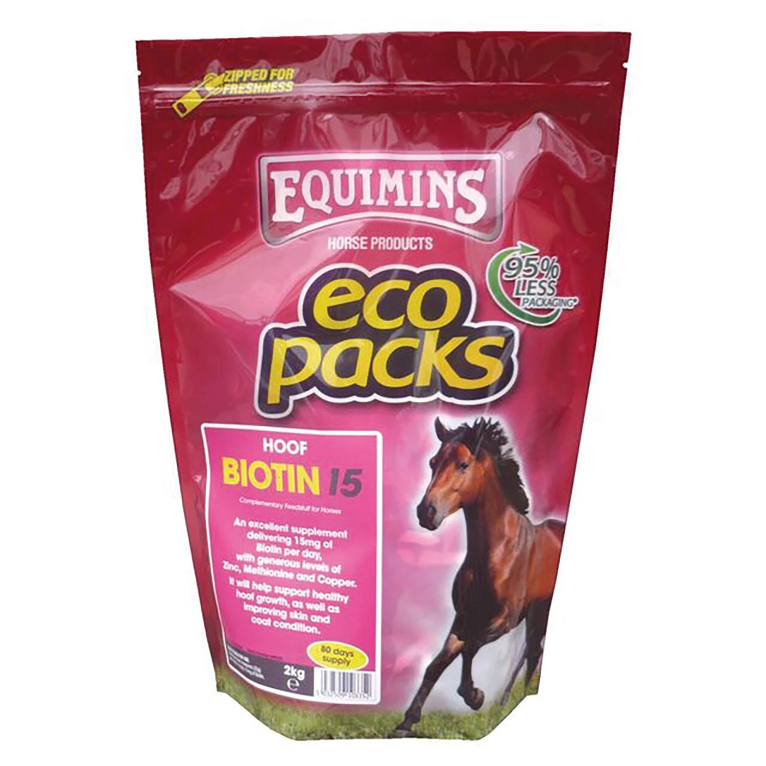 Equimins Biotin 15 2kg Eco Pack For Horses 3 Equimins Biotin 15 2kg Eco Pack For Horses