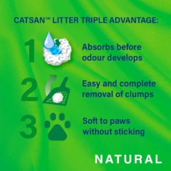 CATSAN Natural Biodegradable Clumping Cat Litter, 20 Litres -Pet Supplies 4dotbuumb32