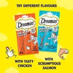 Pedigree Dreamies Meaty Sticks 30g X 14 With Salmon Or Chicken -Pet Supplies 4zcyvegrgi4