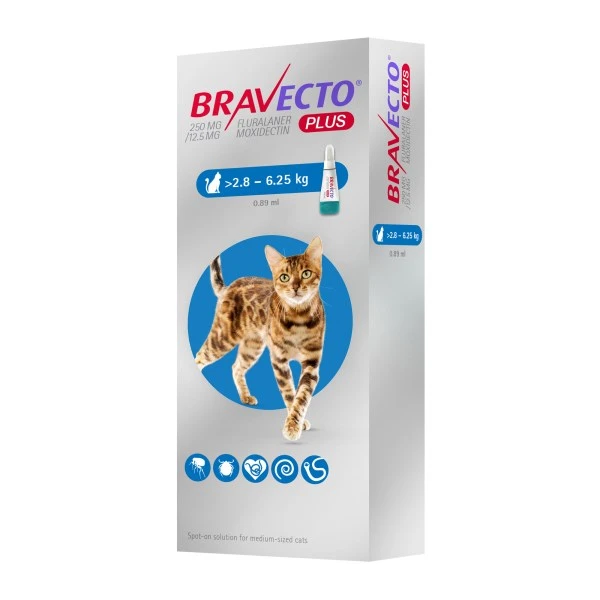 Bravecto Plus Spot-On Flea Treatment For Cats 4 Bravecto Plus Spot-On Flea Treatment For Cats - Image 2