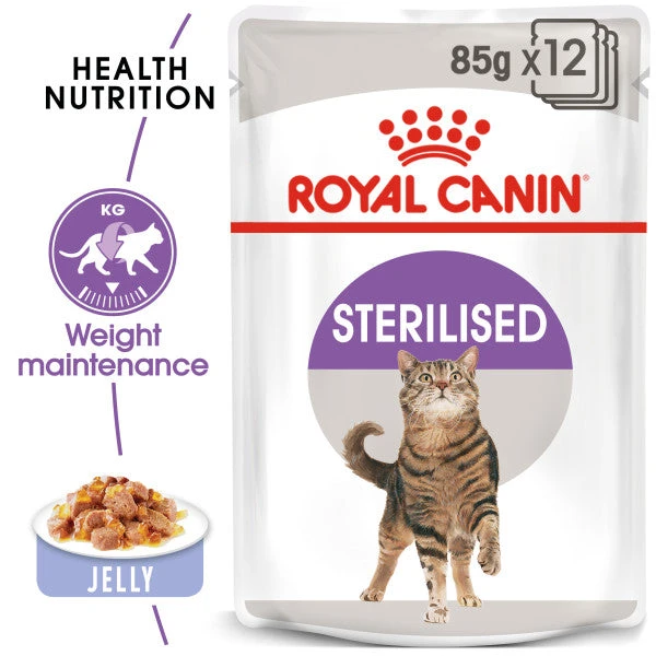 Royal Canin Sterilised Adult In Jelly Wet Cat Food For Cats 12 X 85g 6 Royal Canin Sterilised Adult In Jelly Wet Cat Food For Cats 12 X 85g - Image 4