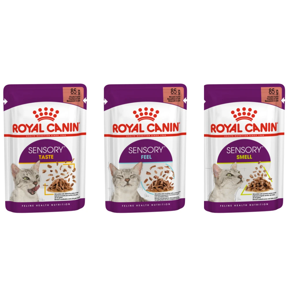 Royal Canin Wet Cat Food Pouches Sensory Designed Food 12 X 85g 3 Royal Canin Wet Cat Food Pouches Sensory Designed Food 12 X 85g