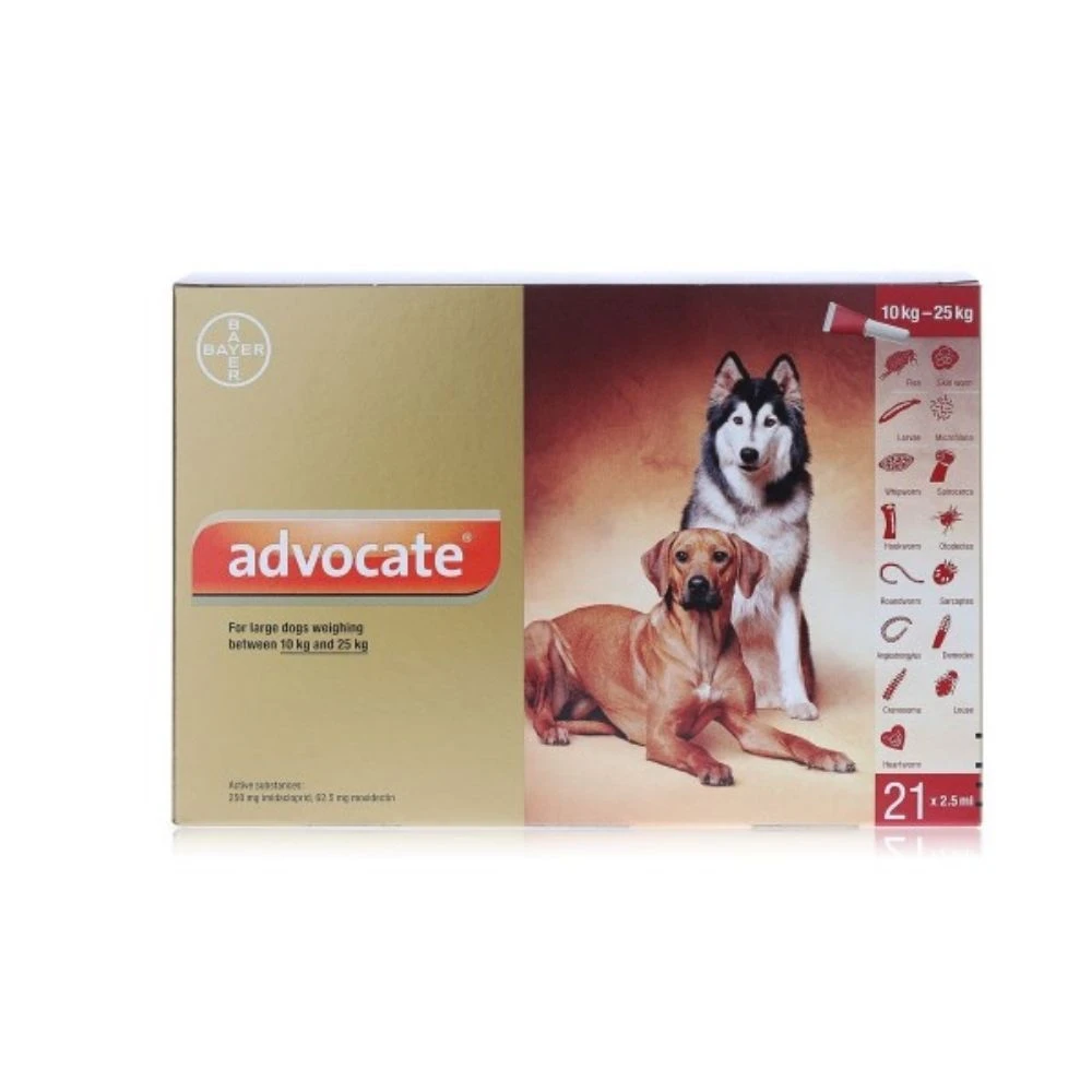 Advocate Spot On For Dogs 250 For 10-25kg Dogs 5 Advocate Spot On For Dogs 250 For 10-25kg Dogs - Image 3