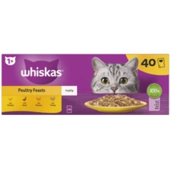 WHISKAS 1+ Cat 85g Pouches X 40 , Fish, Poultry Fish And Surf &Turf -Pet Supplies dkdax13orkp 543beb1c c4c9 49e3 ad4b 754331e39dd4