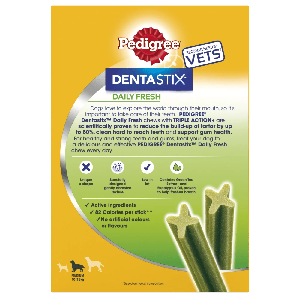 Pedigree Dentastix FRESH Daily Dental Chews Medium Dog 28 Sticks X 4 7 Pedigree Dentastix FRESH Daily Dental Chews Medium Dog 28 Sticks X 4 - Image 5