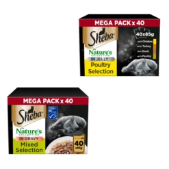 Sheba Natures Collection Cat Pouch Poultry Or Mixed 40 Packs Of 85g 7 Sheba Natures Collection Cat Pouch Poultry Or Mixed 40 Packs Of 85g -Pet Supplies dts20hrz2sx
