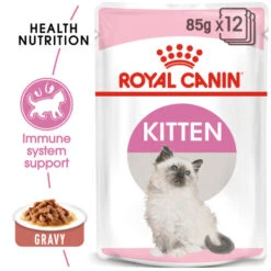Royal Canin Wet Cat Food Kitten Pouch In Gravy 48 X 85g -Pet Supplies h45hkczfah1