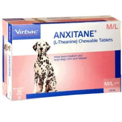 Virbac Anxitane Chewable Tablets For Dogs & Cats - 30 Pack