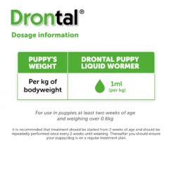 Drontal Puppy Liquid Wormer - All Sizes -Pet Supplies hv10nc41t3p