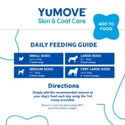 YuMOVE Skin & Coat Care Boost | 180 Scoops -Pet Supplies ij2cdxhn5yb