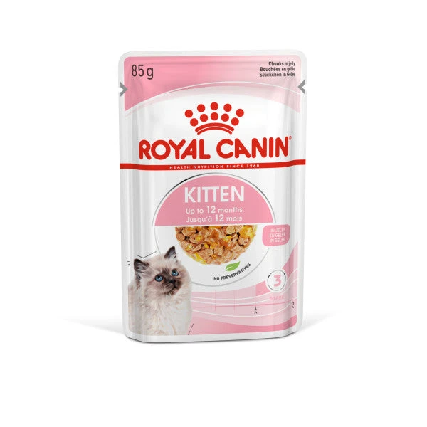 Royal Canin Kitten In Jelly Wet Food For Kitten's 12 X 85g 3 Royal Canin Kitten In Jelly Wet Food For Kitten's 12 X 85g