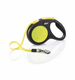Flexi New Classic Neon Retractable Tape Lead
