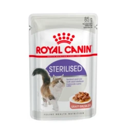 Royal Canin Sterilised Adult In Gravy Wet Cat Food For Cats 12 X 85g