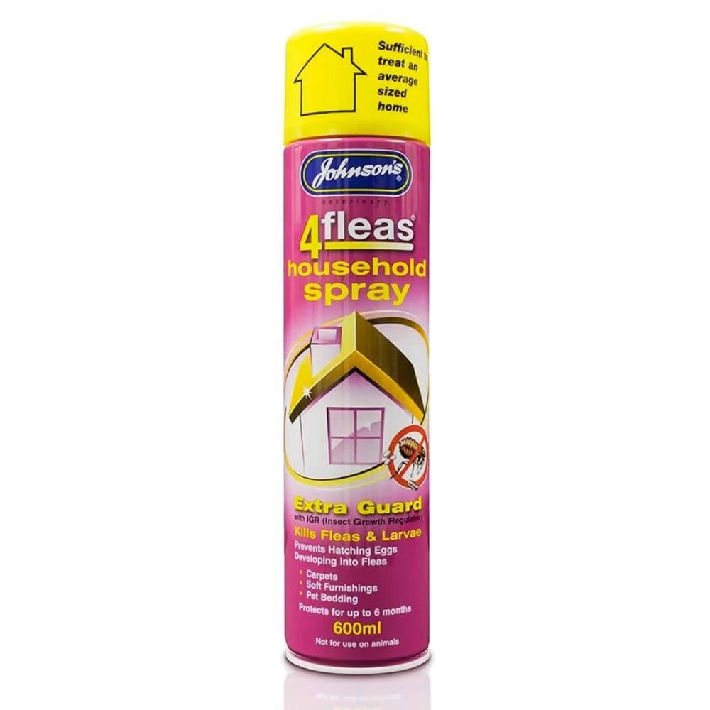 Johnsons 4Fleas IGR Home Household Flea Spray 600ml 3 Johnsons 4Fleas IGR Home Household Flea Spray 600ml