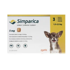 ZOETIS Simparica Palatable Tablets For Dogs -Pet Supplies m4z3h33car1