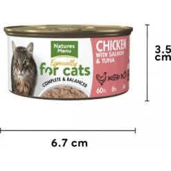 Natures Menu Cat Chicken With Salmon & Tuna 85g X 18 -Pet Supplies njh40zcovlk