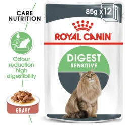 Royal Canin Wet Cat Food Digestive Care In Gravy Pouch 48 X 85 G -Pet Supplies nwce4lnpv3w