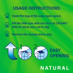 CATSAN Natural Biodegradable Clumping Cat Litter, 20 Litres -Pet Supplies pbqxiobabpg
