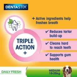 Pedigree Dentastix FRESH Daily Dental Chews Medium Dog 28 Sticks X 4 11 Pedigree Dentastix FRESH Daily Dental Chews Medium Dog 28 Sticks X 4 -Pet Supplies r0m35fpmmw3