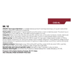 Dechra SPECIFIC™ CXD-XL Adult Large Breed Dry Dog Food 13 Dechra SPECIFIC™ CXD-XL Adult Large Breed Dry Dog Food -Pet Supplies rc1j5ogxlwo