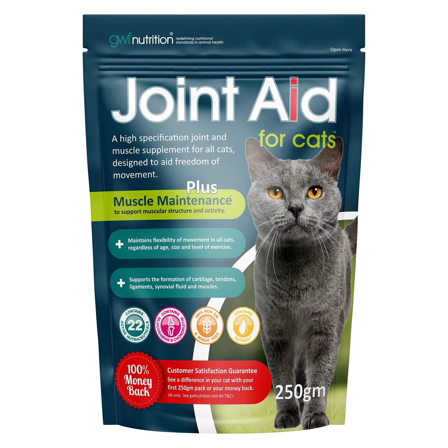GWF Nutrition Joint Aid Supplement Support For Cats 250g 3 GWF Nutrition Joint Aid Supplement Support For Cats 250g