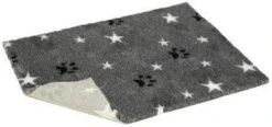 Vet Bed Non-slip Grey With White Stars And Black Paws- Various Sizes -Pet Supplies saa5nxada52