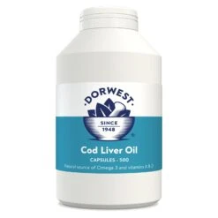 Dorwest Cod Liver Oil Capsules For Pets -Pet Supplies sso4jg22flh
