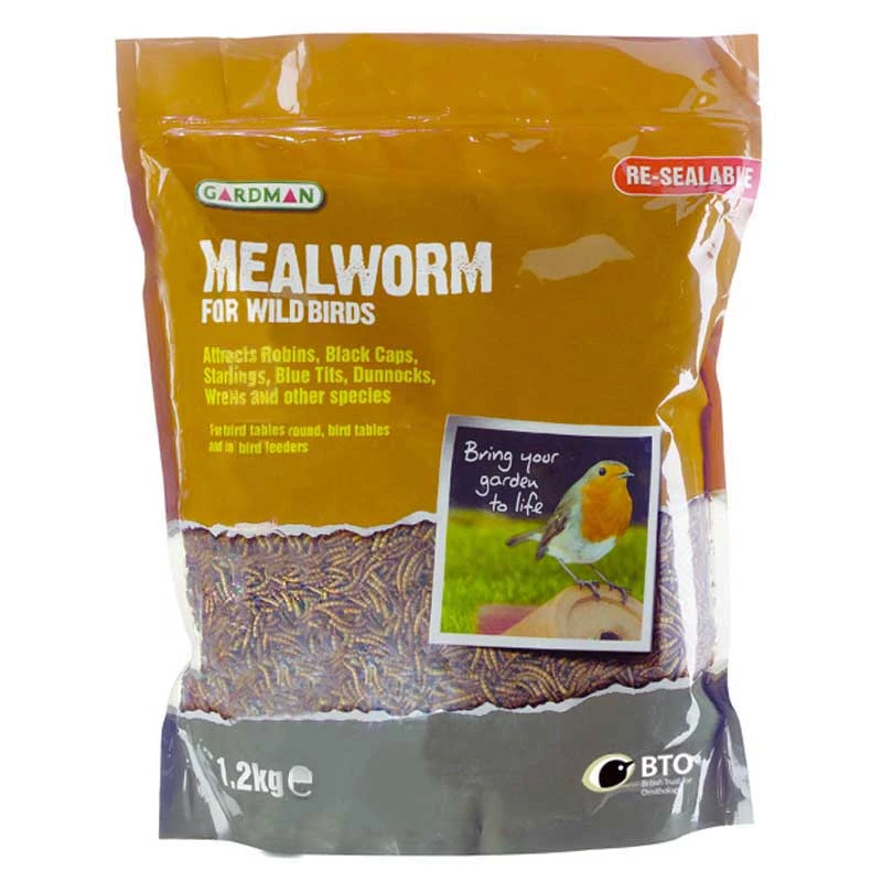 Gardman Mealworm Bird Food Pouch 1.2kg 3 Gardman Mealworm Bird Food Pouch 1.2kg