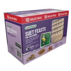 Gardman Suet Feast Food For Wild Birds 10 Pack