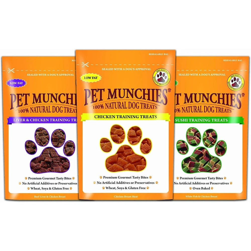 Pet Munchies Training Treats All Flavours 50g 3 Pet Munchies Training Treats All Flavours 50g