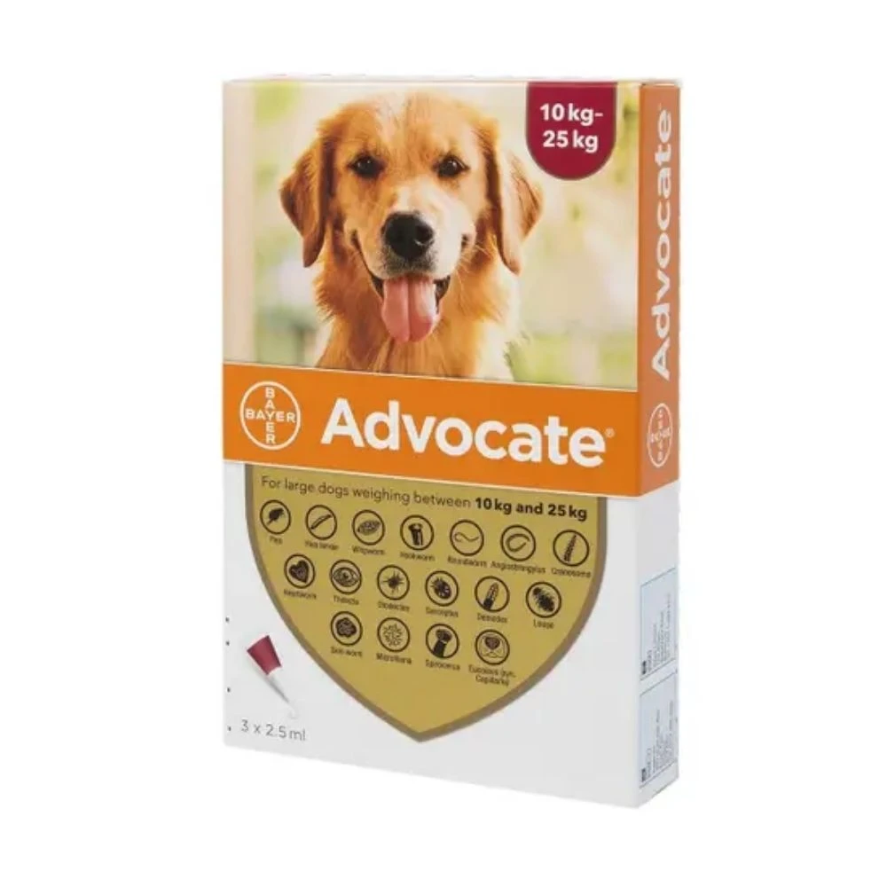 Advocate Spot On For Dogs 250 For 10-25kg Dogs 6 Advocate Spot On For Dogs 250 For 10-25kg Dogs - Image 4