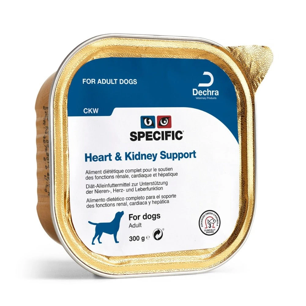 Dechra SPECIFIC™ CKW Heart & Kidney Support Wet Dog Food 6x300g 3 Dechra SPECIFIC™ CKW Heart & Kidney Support Wet Dog Food 6x300g