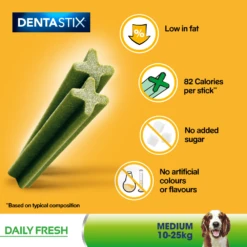 Pedigree Dentastix FRESH Daily Dental Chews Medium Dog 28 Sticks X 4 15 Pedigree Dentastix FRESH Daily Dental Chews Medium Dog 28 Sticks X 4 -Pet Supplies vsmxzcvk5q0