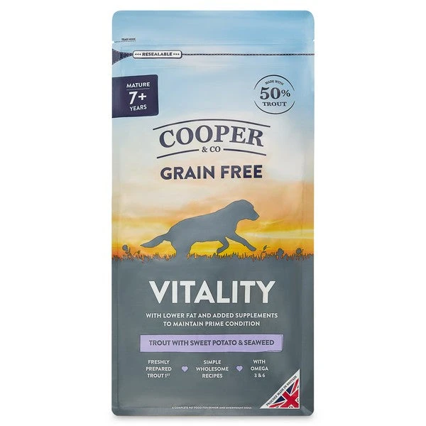 Cooper & Co Vitality Dried Senior Dog Food Trout With Sweet Potato And Seaweed 3 Cooper & Co Vitality Dried Senior Dog Food Trout With Sweet Potato And Seaweed