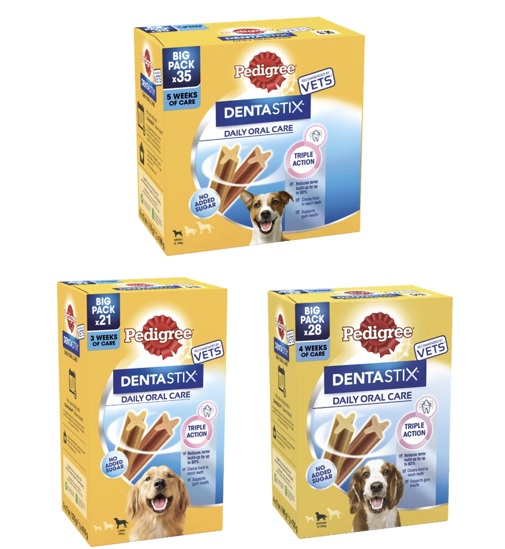 PEDIGREE DentaStix Daily Dental Chews For Small, Medium And Large Dogs X 4 Packs 4 PEDIGREE DentaStix Daily Dental Chews For Small, Medium And Large Dogs X 4 Packs - Image 2